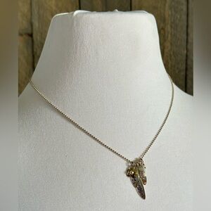 925 FF Artisan Charm Necklace Peace Love Happiness Positivity Y2K Coconut Girl